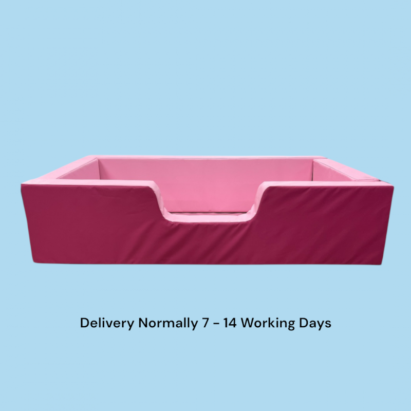 Low Bed Safe Surround 50cm High - Baby Pink/ Dark Pink IN STOCK